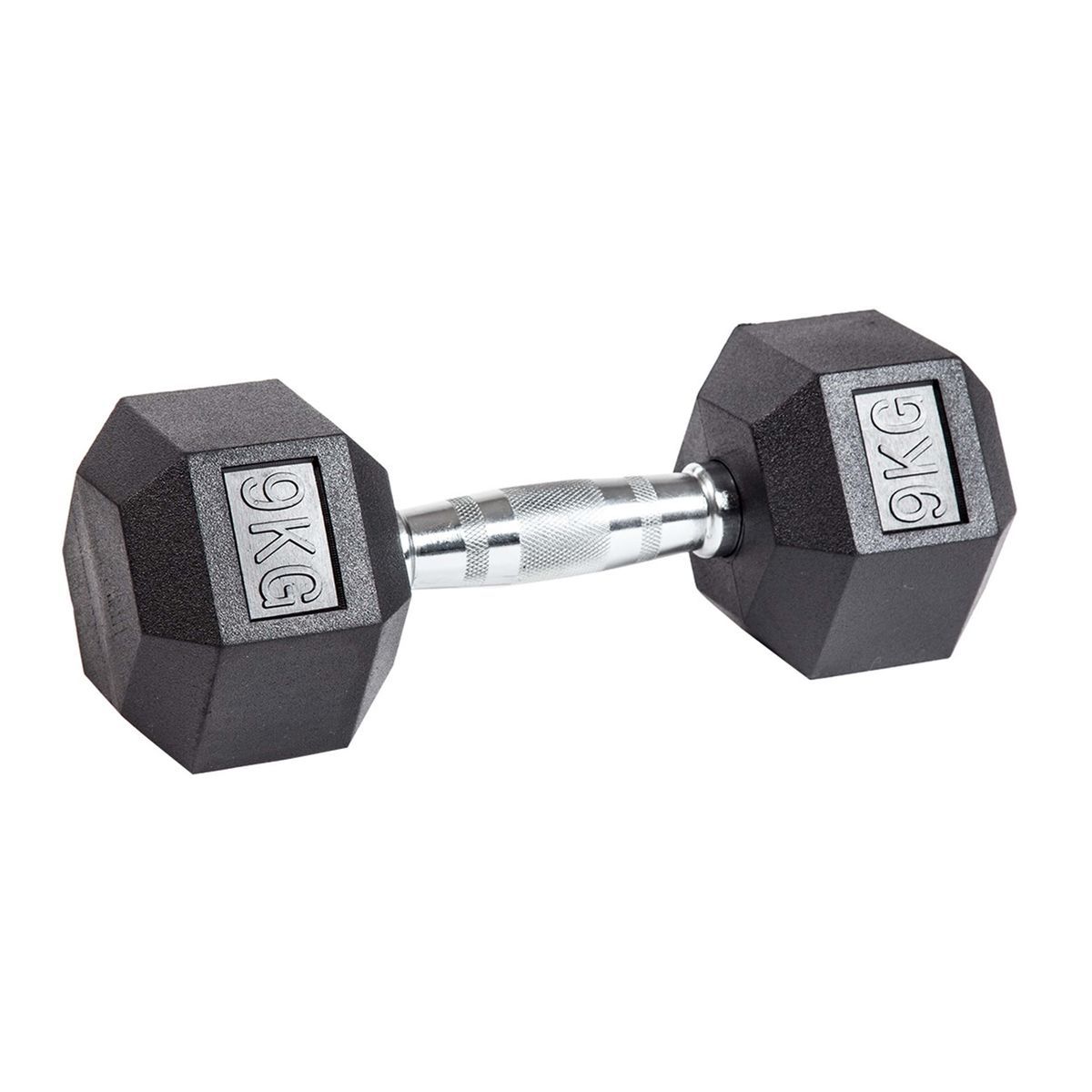 Гантель гексагональная обрезиненная ZSO, 9 кг