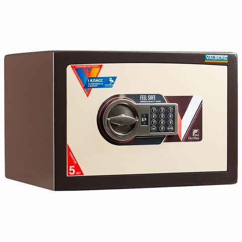 Сейф взломостойкий 1 класс VALBERG "Карат-30 EL new", 300х440х380 мм, 65 кг, электронный замок, S104