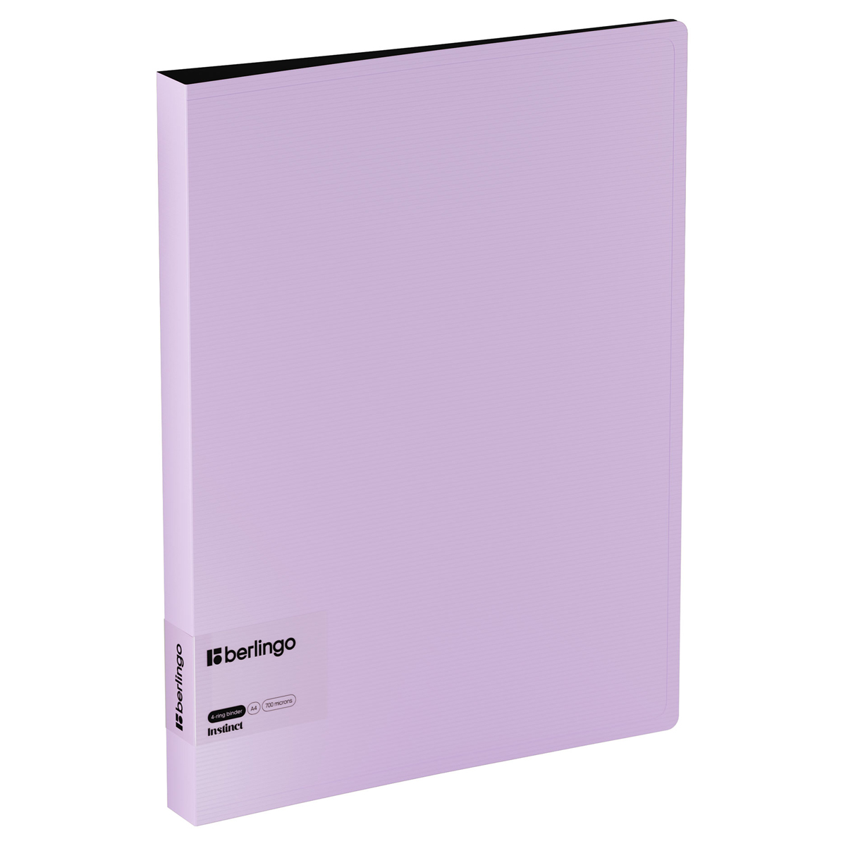 Папка на 4 кольцах Berlingo "Instinct" A4, 35мм, 700мкм, D-кольца, с внутр. карманом, лаванда