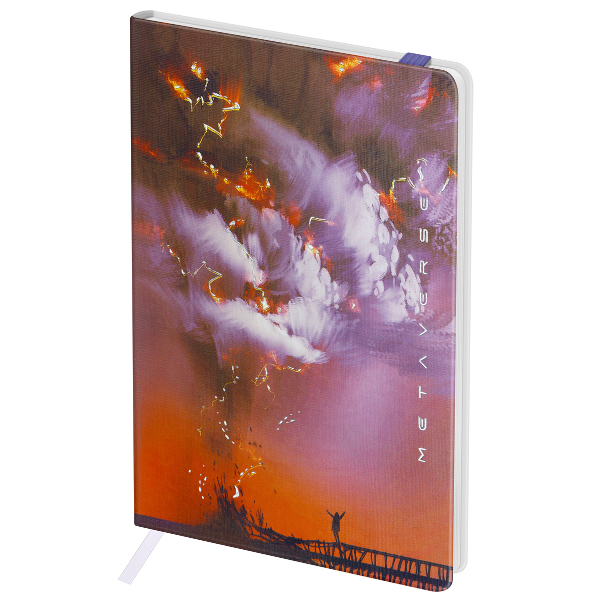 Записная книжка А6 80л. ЛАЙТ, кожзам, Greenwich Line "Power of nature", с резинкой, тиснение фольгой