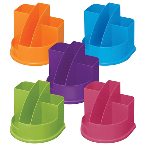 Подставка-органайзер СТАММ "Авангард Intensive", 132х122х108 мм, 5 отделений, ассорти, ОР55