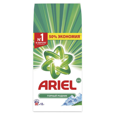 Стиральный порошок автомат 12 кг ARIEL (Ариэль) "Горный родник", 8001841053264