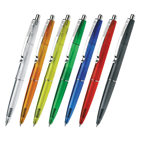 Ручка шариковая автоматическая SCHNEIDER "K20 Icy Colours", СИНЯЯ, корпус ассорти, узел 1 мм, линия 