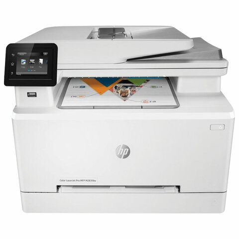 МФУ лазерное ЦВЕТНОЕ HP Color LaserJet Pro M283fdw "4 в 1", 21 стр./мин, 40000 стр./мес, дуплекс, се