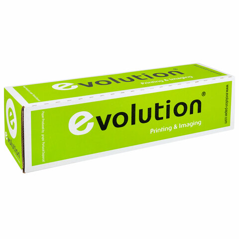 Бумага широкоформатная 620 мм х 175 м х втулка 76 мм, 75 г/м2, CIE 166-172%, EVOLUTION EXTRA, 210412