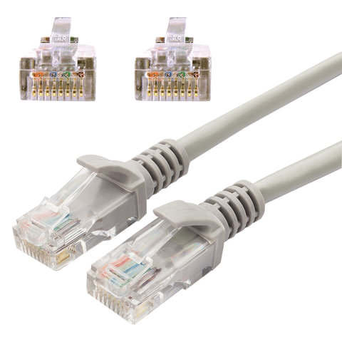 Кабель (патч-корд) UTP 5e категория, RJ-45, 20 м, CABLEXPERT, для подключения по локальной сети LAN,