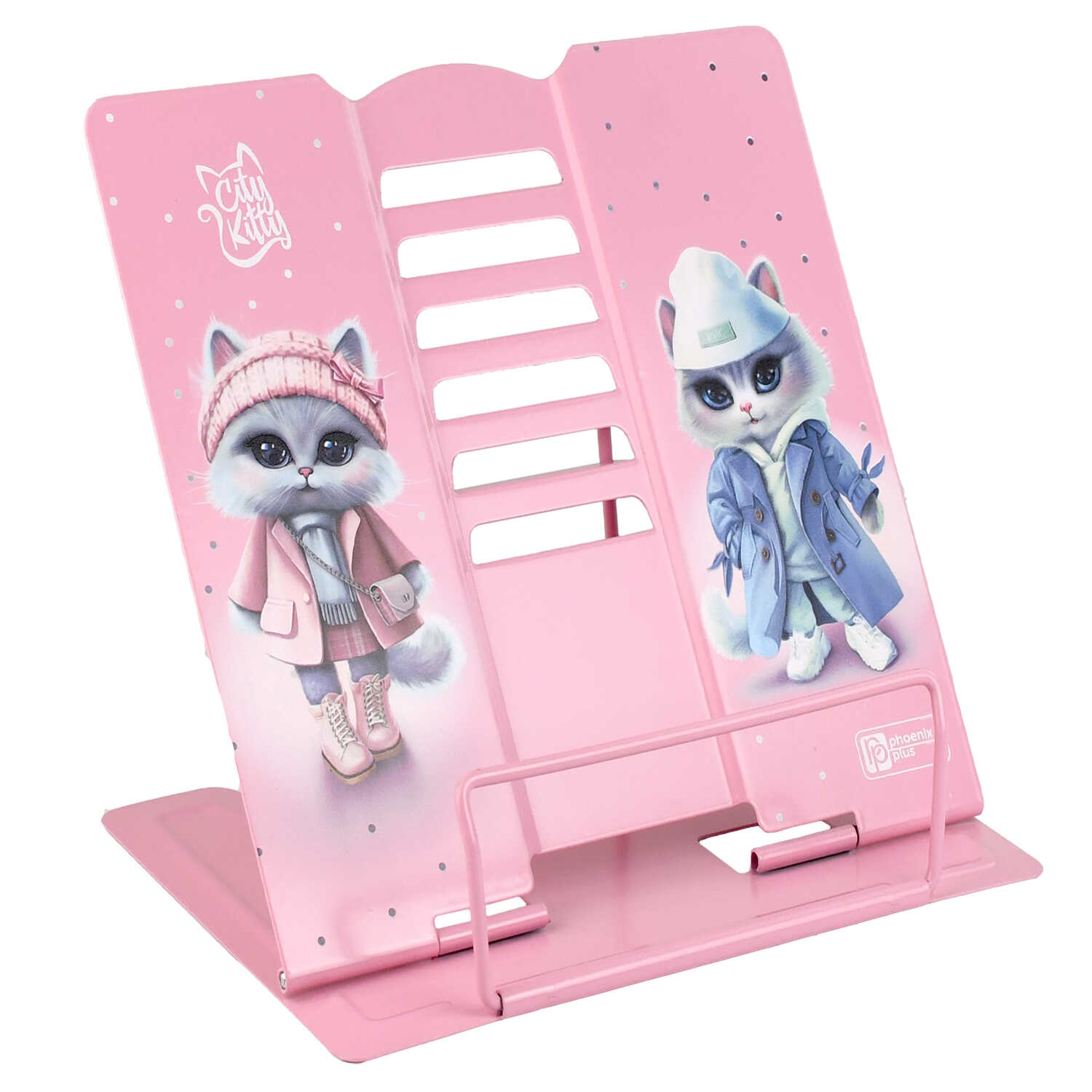 Подставка для книг и учебников 19х20х15.5 см Феникс+ "ГОРОДСКИЕ КОШЕЧКИ"