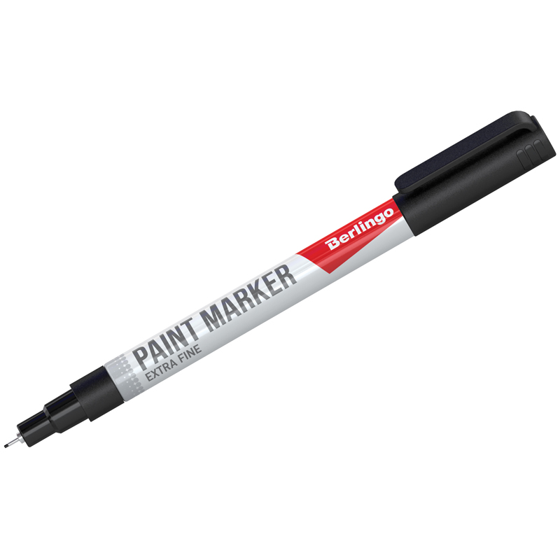 Маркер-краска Berlingo "Uniline PA100", черная, 1мм, нитро-основа
