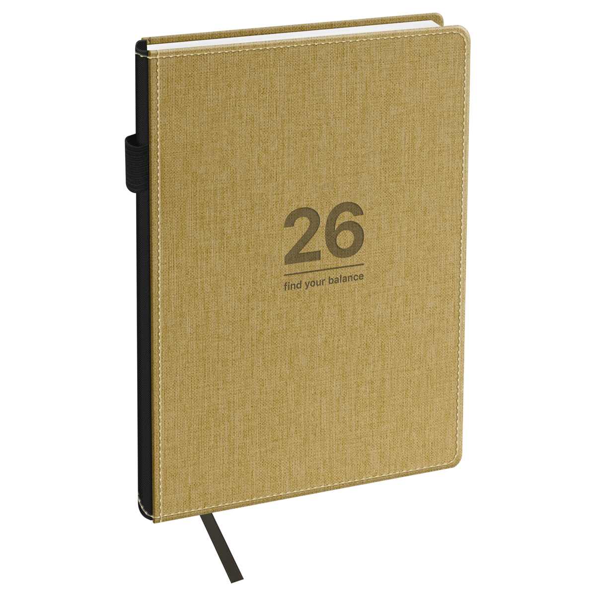 Ежедневник датированный 2026г., А5, 176л., твердый переплет, кожзам, BG "Fillsta. Warm beige", бежев