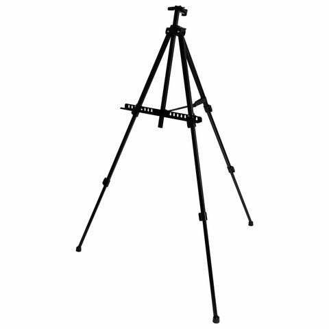 Мольберт-тренога металл переносной телескопический 110х164х91 см, чехол, BRAUBERG ART BASIC, 192576