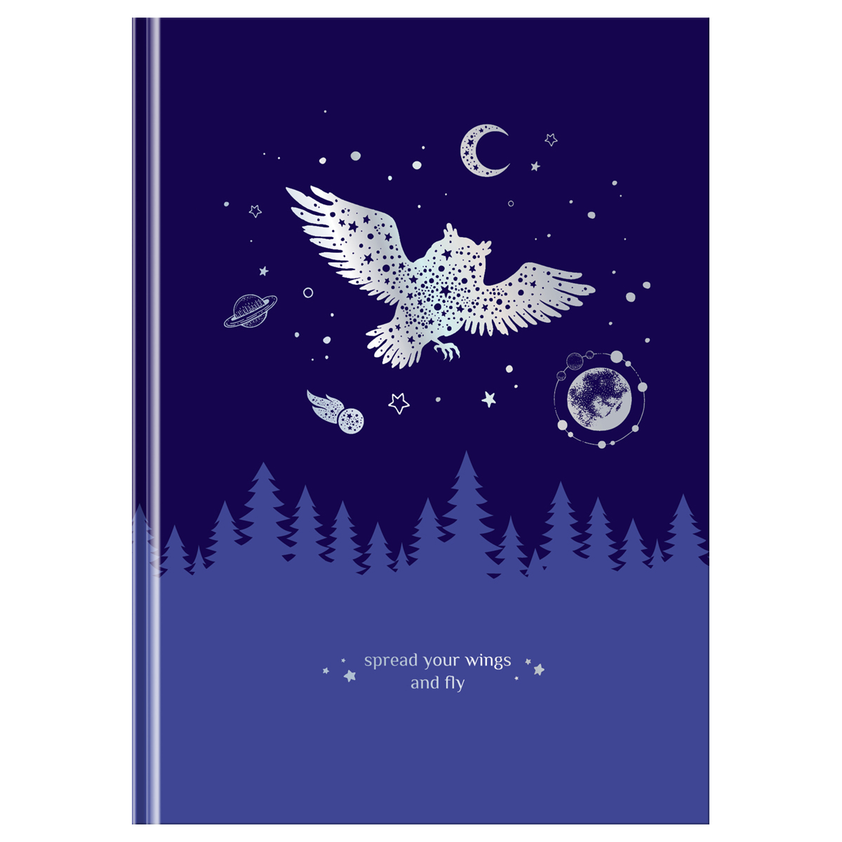 Записная книжка А5 80л. BG "Немного волшебства", soft-touch ламинация, тиснение голографической фоль