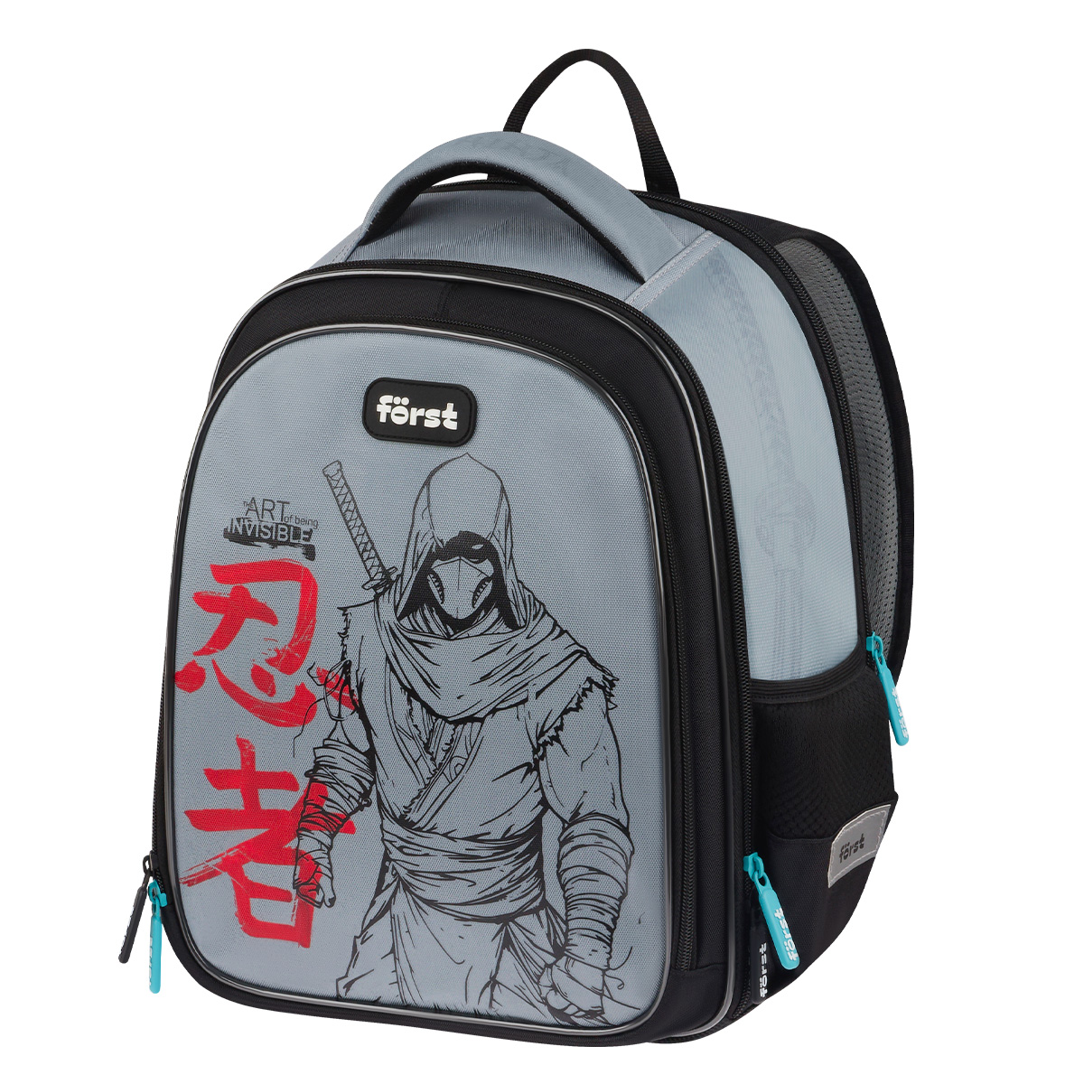 Рюкзак Först F-Cloud "Invisible Ninja" 37*28,5*16,5см, 3 отделения, 3 кармана, анатомическая спинка