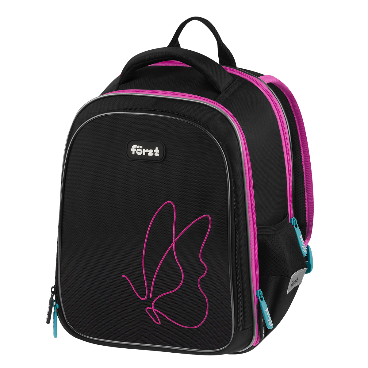 Рюкзак Först F-Cloud "Butterfly Harmony" 37*28,5*16,5см, 3 отделения, 3 кармана, анатомическая спинк