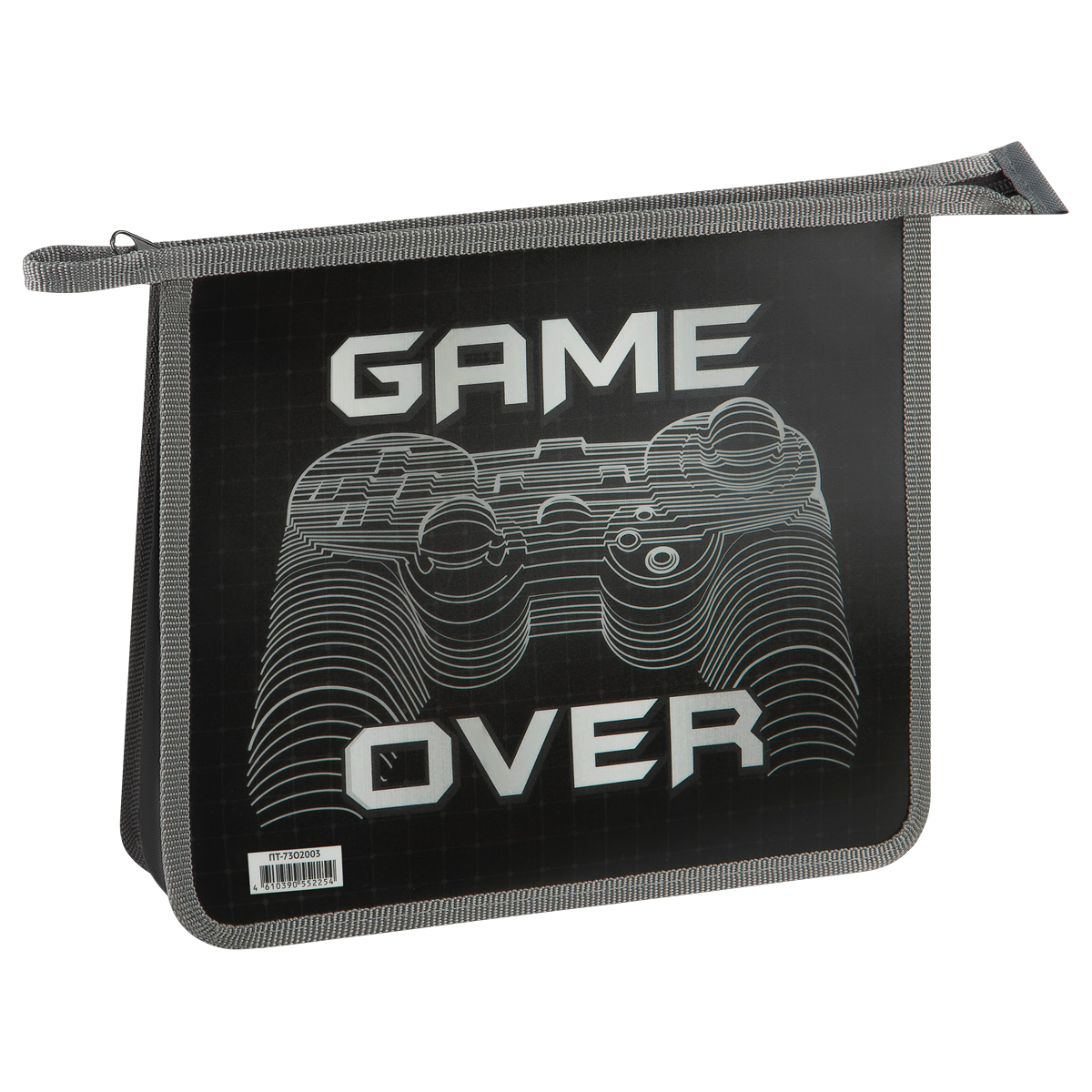 Папка для тетрадей 2 отделения, ArtSpace "Game Over", А5, пластик, на молнии