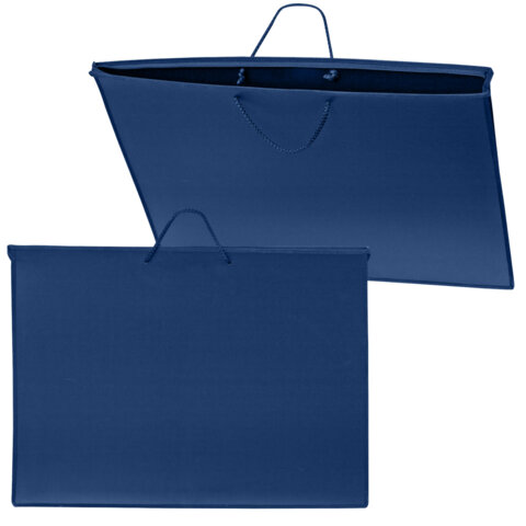 Папка для рисунков и чертежей на молнии с ручками ПИФАГОР А2, 1 отделение, пластик, ручки-шнурок, си